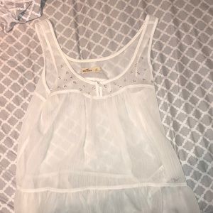 Hollister sheer tank top